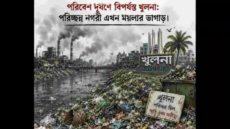 পরিবেশ দূষণে বিপর্যস্ত খুলনা: বর্জ্য ও বায়ু দূষণে চরম ভোগান্তি