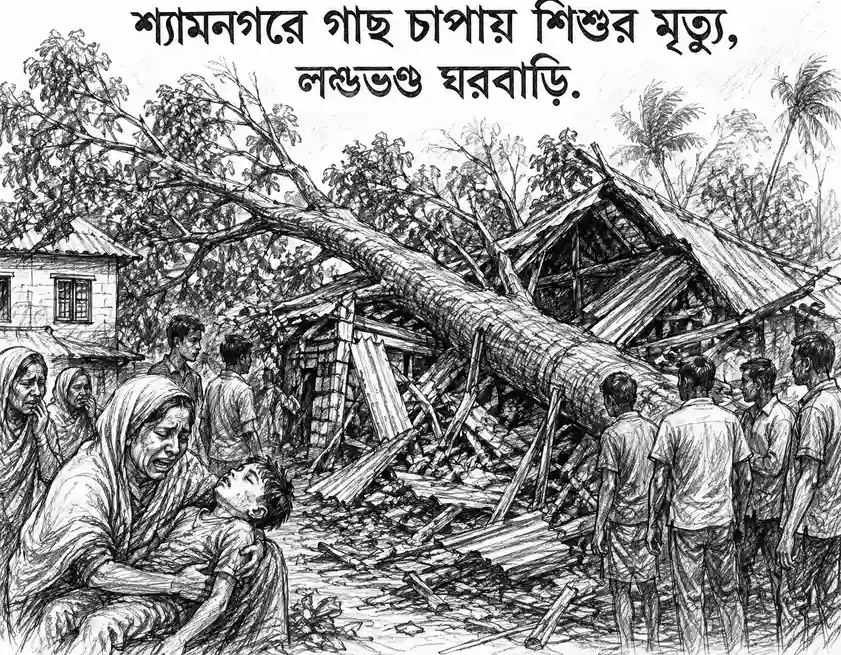 কালবৈশাখী ঝড়ের তাণ্ডবে ব্যাপক