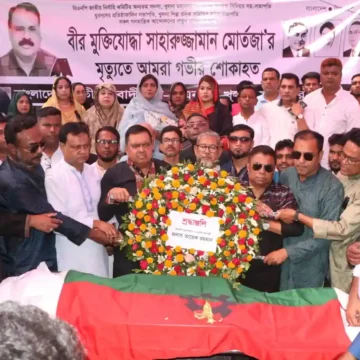 শাহরুজ্জামান মোর্ত্তজার নামাজে জানাজা