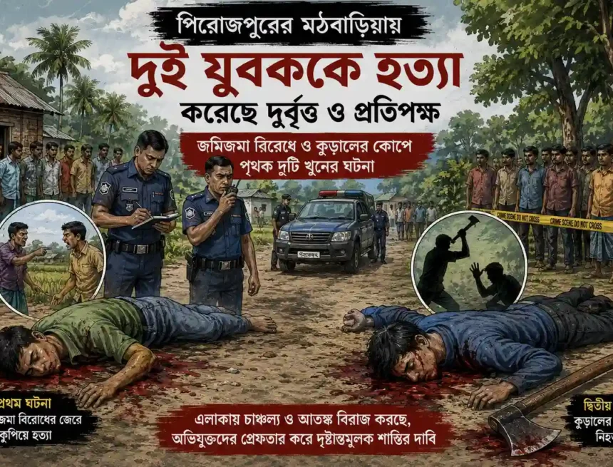 মঠবাড়িয়ায় দুই যুবককে হত্যা