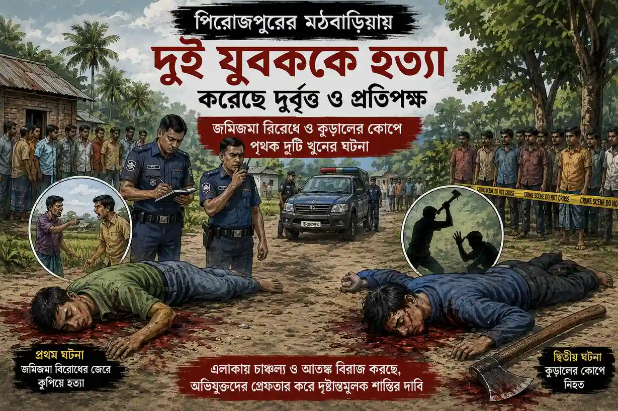 মঠবাড়িয়ায় দুই যুবককে হত্যা