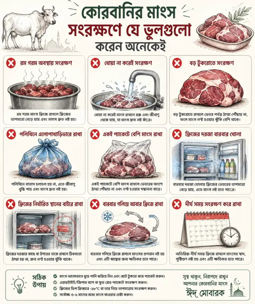 কোরবানির মাংস সংরক্ষণে