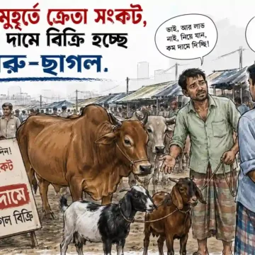 পশুর হাটে ক্রেতা সংকট