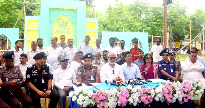 ঈদের জামাত প্রস্তুতি পরিদর্শন