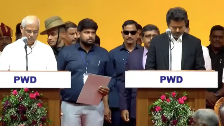 তামিলনাড়ুর মুখ্যমন্ত্রী হিসেবে থালাপতি বিজয় শপথ নিলেন আজ