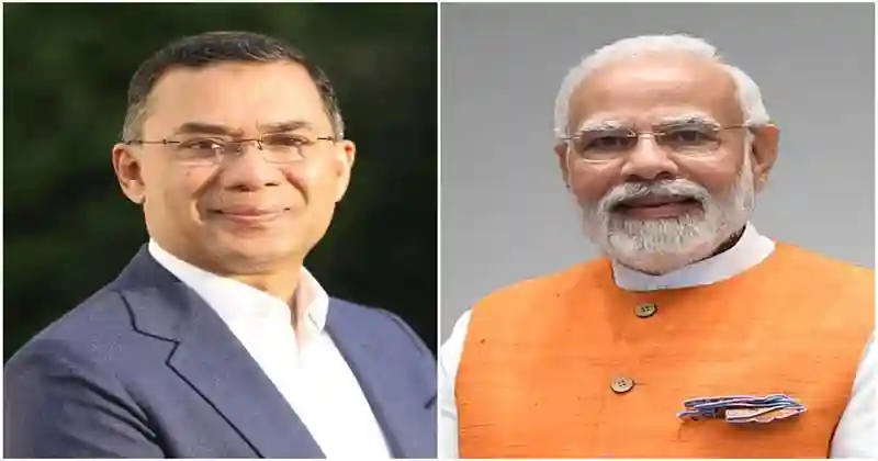 প্রধানমন্ত্রী তারেক রহমানকে মোদির