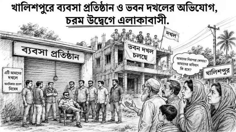 খালিশপুরে বহুতল ভবন দখল ও ব্যবসা প্রতিষ্ঠান নিয়ন্ত্রণ