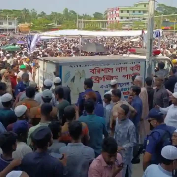 তোফায়েল আহমেদের জানাজা