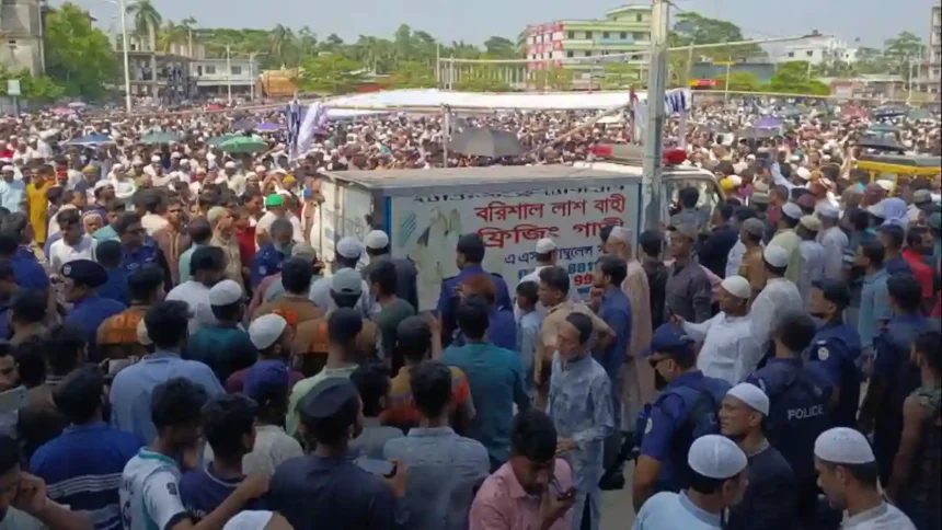 তোফায়েল আহমেদের জানাজা