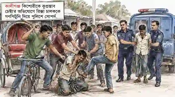 কালীগঞ্জে ধর্ষণ চেষ্টা