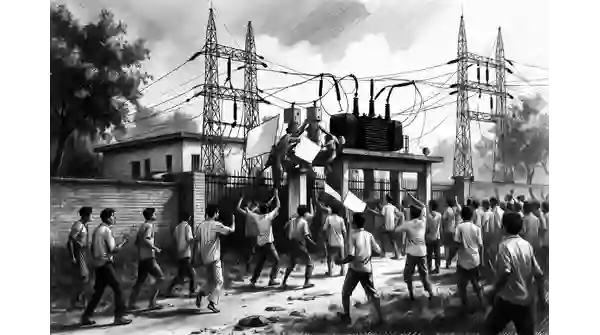 যশোরে বিদ্যুৎ উপকেন্দ্রে হামলা: লাইনম্যান আহত