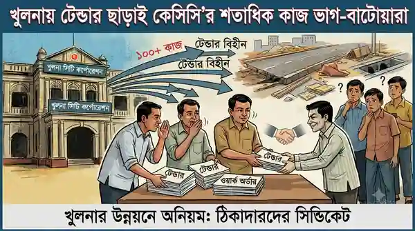 কেসিসি টেন্ডার অনিয়ম: শতাধিক কাজ ভাগ বাটোয়ারার অভিযোগ
